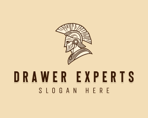 Medieval Warrior Spartan Logo