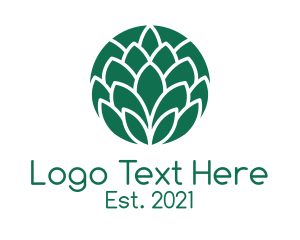 Green Circle Leaf logo
