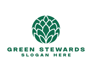 Green Eco Leaf logo design