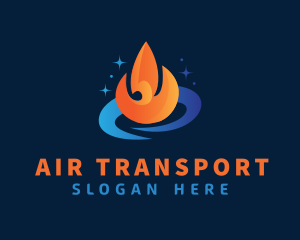 Hot & Cold Ventilation logo design