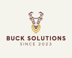 Stag Buck Antler logo