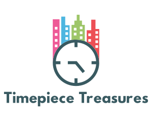 City Building Clock logo design