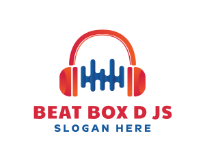DJ Headphone Audio Logo