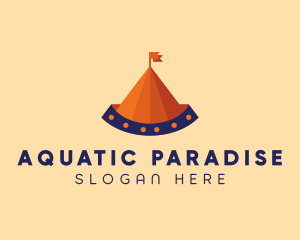 Circus Tent Carnival logo design