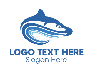 Blue Wave Fish  logo