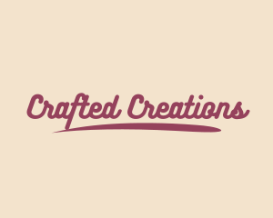 Retro Script Business logo design