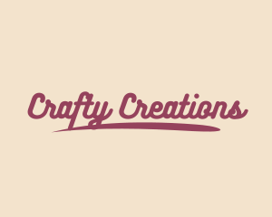 Retro Script Business logo design