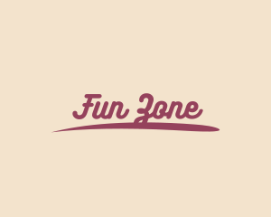 Retro Script Business logo design