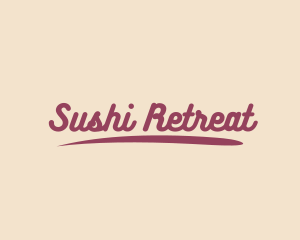 Retro Script Business logo design