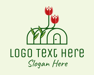 Plant Flowers Greenhouse  logo