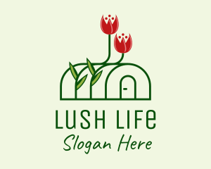 Plant Flowers Greenhouse  logo