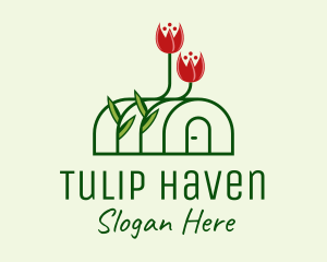 Plant Flowers Greenhouse  logo