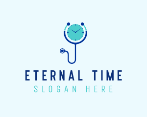 Doctor Consultation Time  logo design