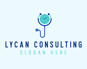 Doctor Consultation Time  logo design