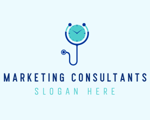 Doctor Consultation Time  logo design