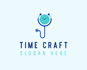 Doctor Consultation Time  logo design