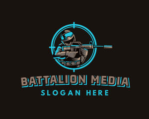 Military Target Shooting logo design