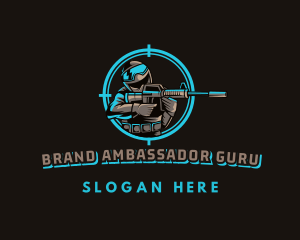 Military Target Shooting logo design