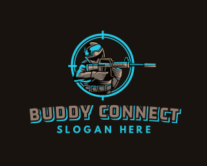 Military Target Shooting logo design