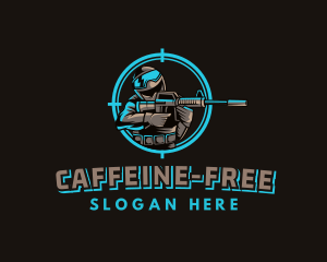 Military Target Shooting logo design