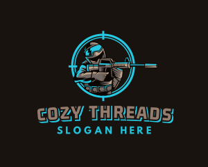 Military Target Shooting logo design