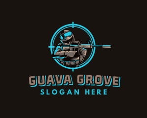 Military Target Shooting logo design