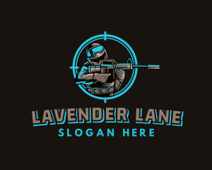 Military Target Shooting logo design