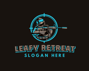 Military Target Shooting logo design