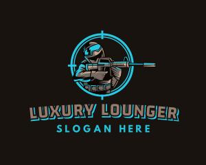 Military Target Shooting logo design