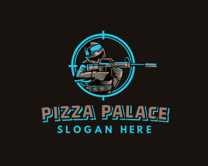 Military Target Shooting logo design