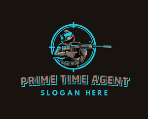 Military Target Shooting logo design