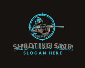 Military Target Shooting logo design