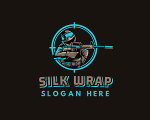 Military Target Shooting logo design