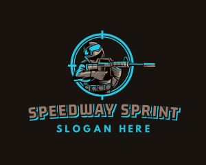 Military Target Shooting logo design