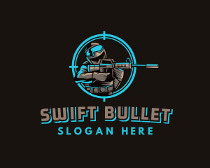 Military Target Shooting logo design