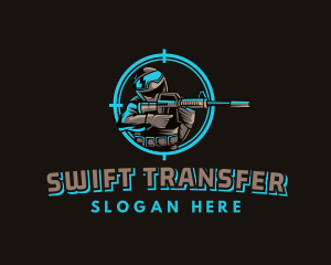 Military Target Shooting logo design