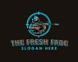 Military Target Shooting logo design