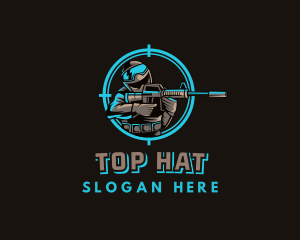 Military Target Shooting logo design