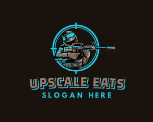 Military Target Shooting logo design