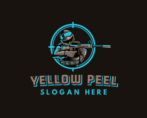 Military Target Shooting logo design