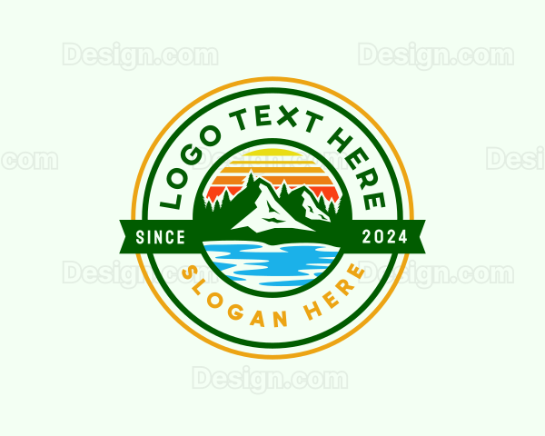 Mountain Lake Nature Logo