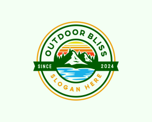 Mountain Lake Nature logo design