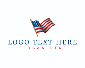 USA Flag Pole logo