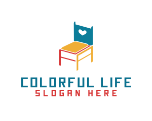 Colorful Chair Design logo design