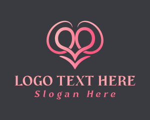 Loving - Gradient Abstract Heart logo design