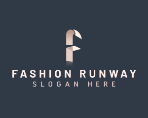 Chic Elegant Fashion Letter F logo design