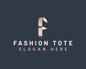 Chic Elegant Fashion Letter F logo design