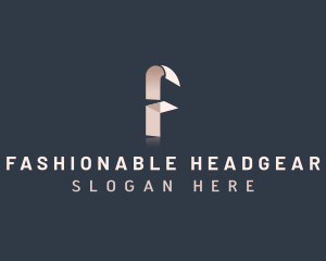 Chic Elegant Fashion Letter F logo design