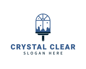 Clean Window Squeegee logo design