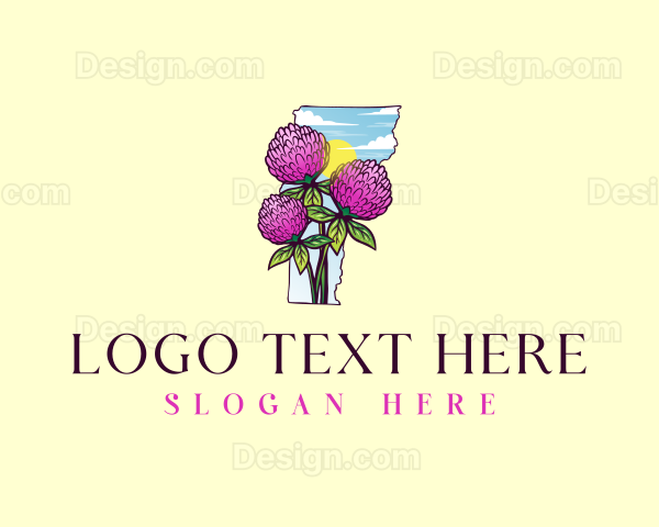 Clover Flower Vermont Logo